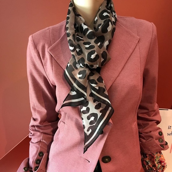 CAbi Accessories - CAbi silk leopard scarf